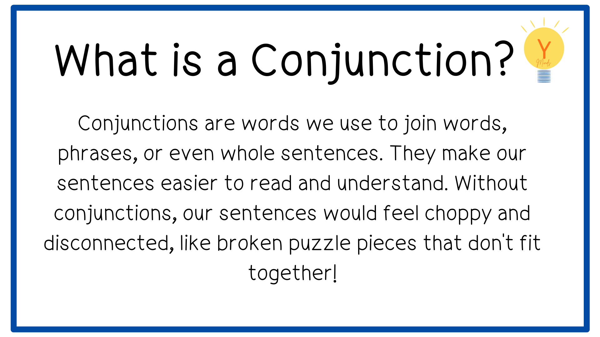 Conjunctions: A Fun Guide for Kids - Yanguas Minds